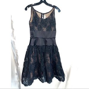 Bill Blass for Saks 5th Ave Lace Overlay Classic Cocktail Dress